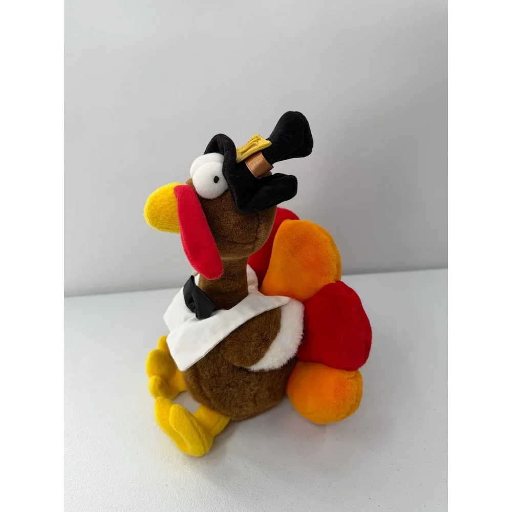 DanDee Wiggle Waddle Turkey Plush Thanksgiving Animated Singing Toy 12